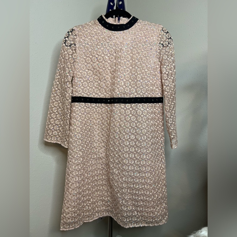 Authentic Giamba Paris pink floral embroidered dress - Picture 5 of 16